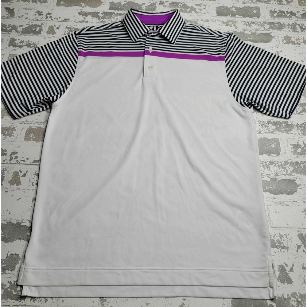 FootJoy Short Sleeve Polo Shirt Golf Men's‎ Medium